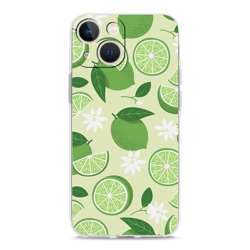 Fruit lemon Phone Case For iPhone 11 Cases iPhone 15 12 13 14 16 Pro Max X XR XS 14 15 Plus 16Pro iPhone16 Clear Cover