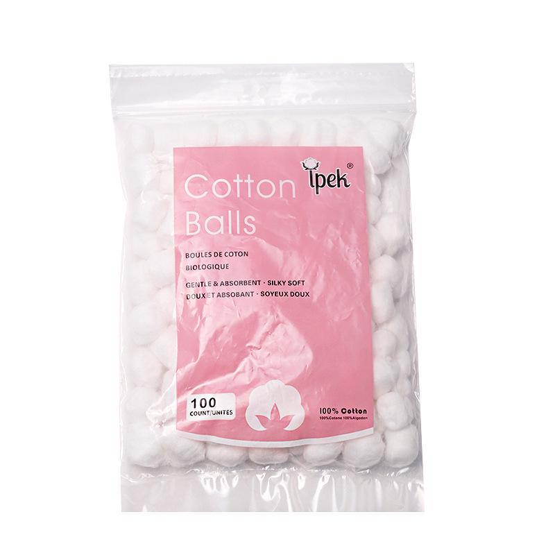 

Nail Polish Remover & Gel Cleanser Cotton Balls - 100 Pieces