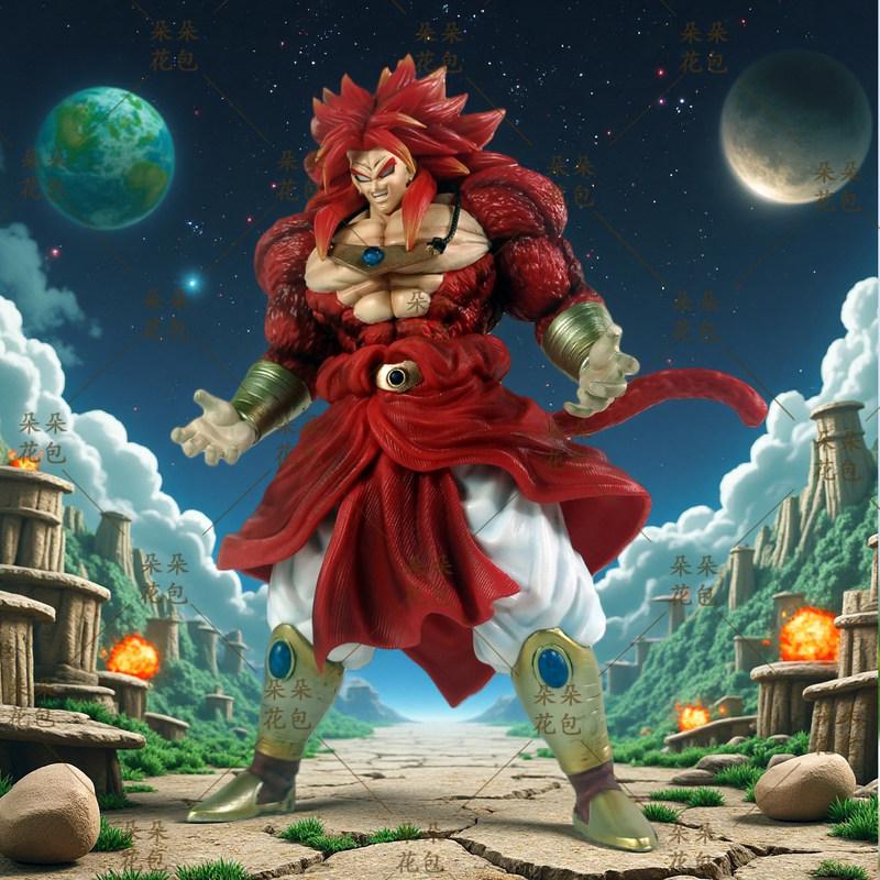 New 30cm Dragon Ball Broli Anime Figure Super Saiyan 4 Broly Figures Statue Collection Model Desk Decoration Christmas Gifts
