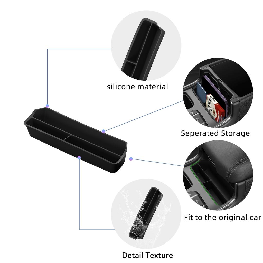 For Kia Sorento 2025-2025 Foran Armlenkassen Midtkonsoll Oppbevaringskasse Brett Organizer Biltilbehør Interiør Svart
