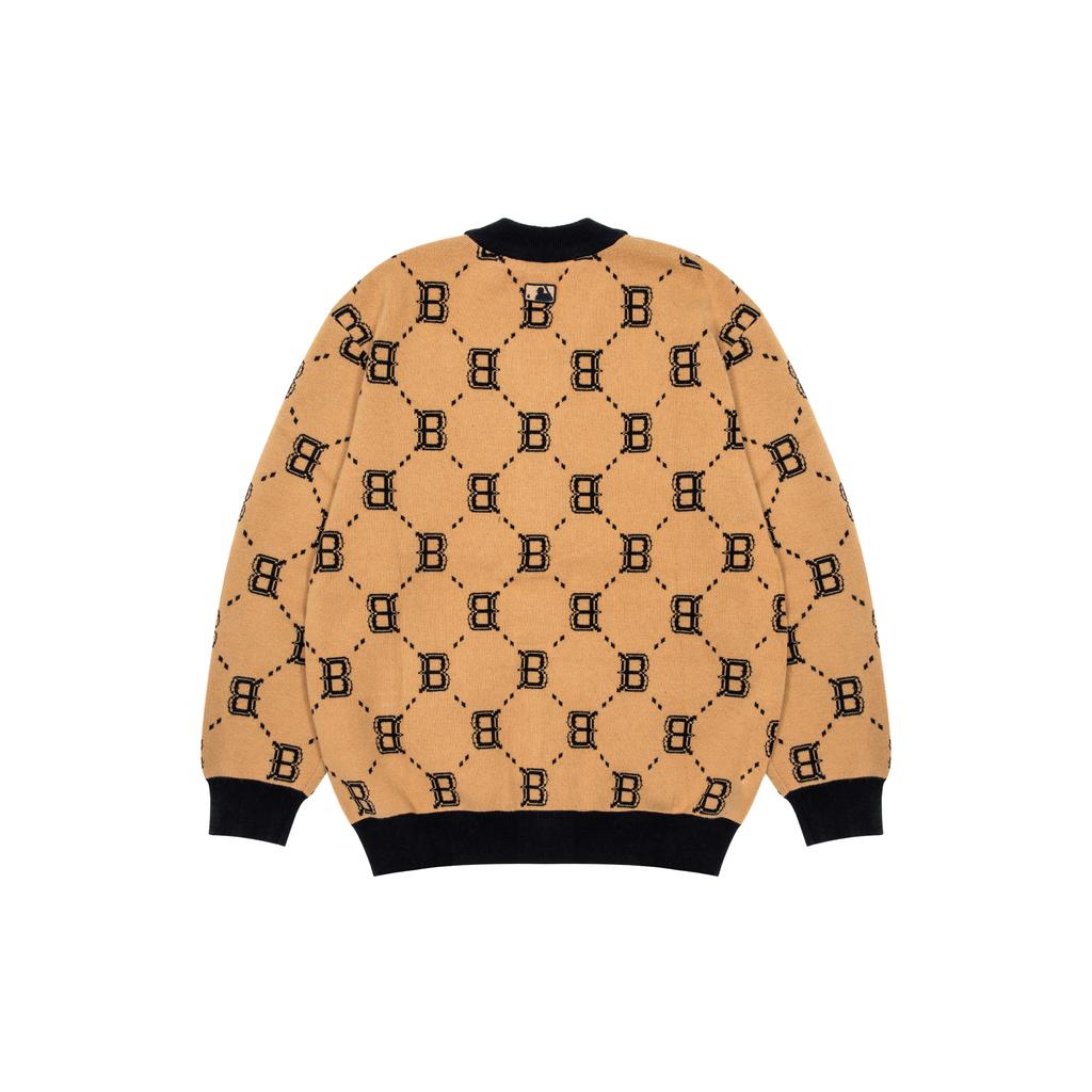 New MLB Boston Red Sox Sweaters Unisex Beige Yellow 3AKCM0224-43BGS