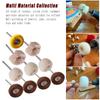 Polishing Buffing Wheel For Dremel Rotary Tool Accessories Cotton Wool Felt Jewelry Buffing Drill Kit