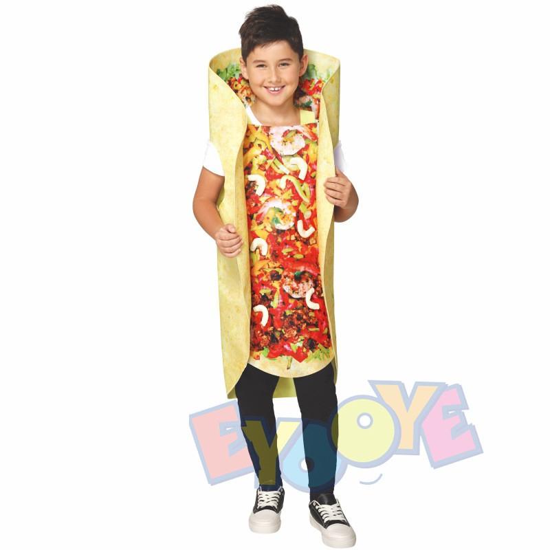Halloween Costume Adult Kids Taco Cosplay Outfit Fun Party Role Play Fancy Dress Family Gathering