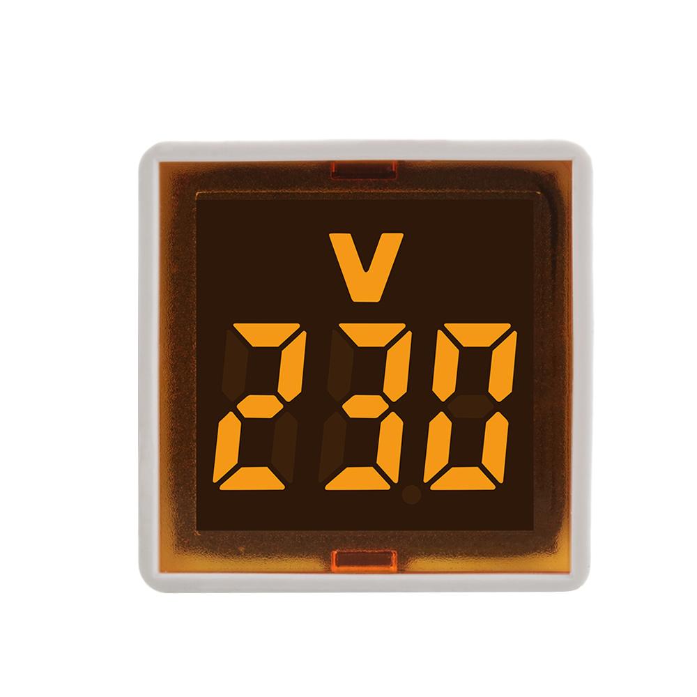 

AC 50~500V Voltmeter Indicator Meter 30MM Square EU Plug LED Digital Voltage Monitor Indicator Power Line Electrican Tester