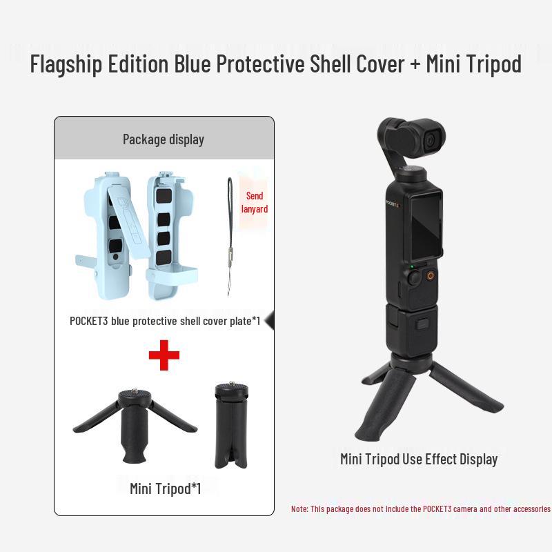 DJI Pocket 3 Protective Case with Magnetic Flip Cover and Screen Plate for Gimbal Camera and Filter Storage.