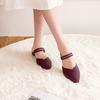 Women Summer Shoes Soft Sole Elegant Low Heel Casual Sandals Anti-slip Solid Color Office Ladies Dual Purpose Sandals