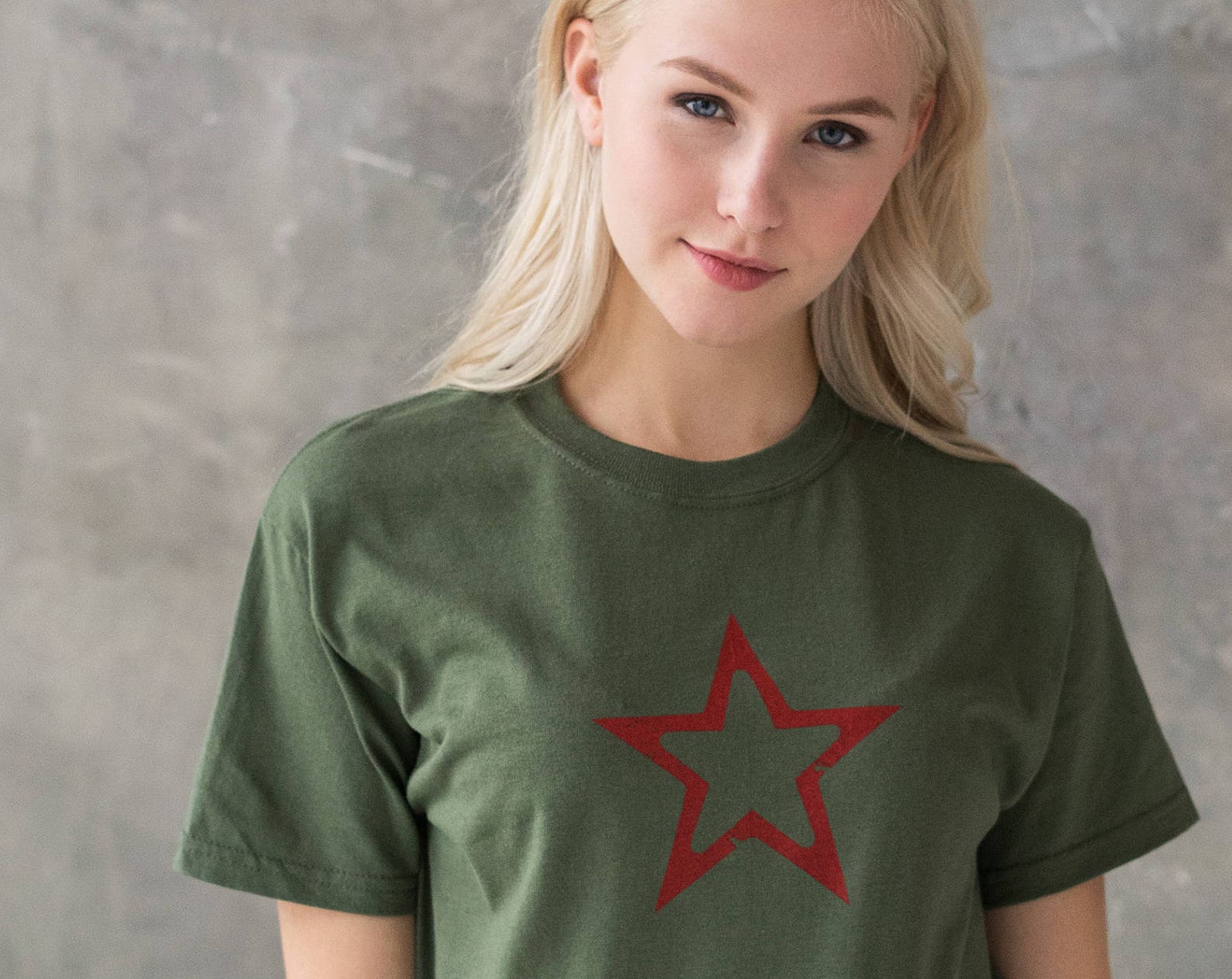 Geometric Star T-Shirt, Abstract Minimalist Print 4XL