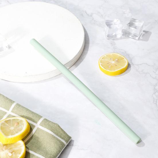 5 buc paie de băut cu vârf întărit, tăiabile, flexibile, rezistente la mușcături, paie drepte îndoite pentru ceai cu lapte cu perle, utilizare zilnică