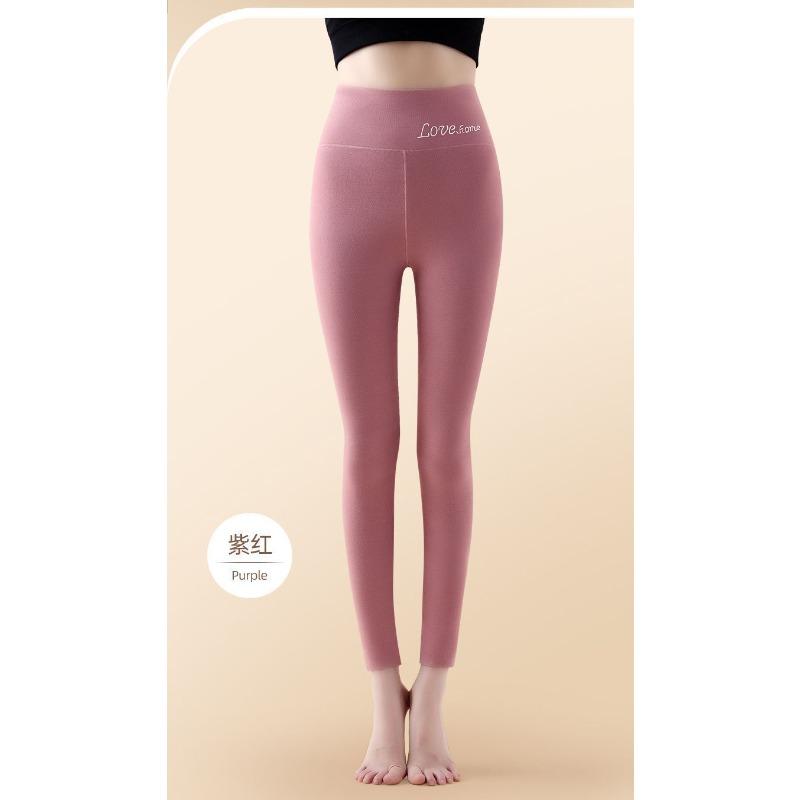 High-waisted German velvet thermal pants for women, tight-fitting and seamless heating and seamless leggings, autumn and winter