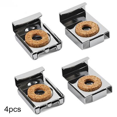 4 Mirror Glass Wall Hanging Mounting Fixing Kit Frameless Mirror Wall Clips