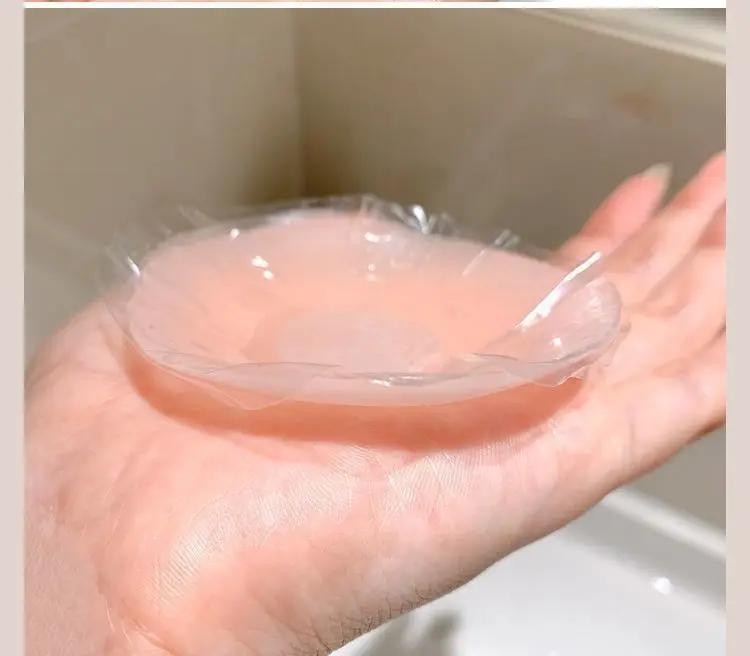 Copricapezzoli Riutilizzabili in Silicone per Donne Adesivo per Reggiseno Petalo Seno Reggiseno Senza Spalline Imbottiture Invisibili per Seno Pastiglie per il Petto Intimo