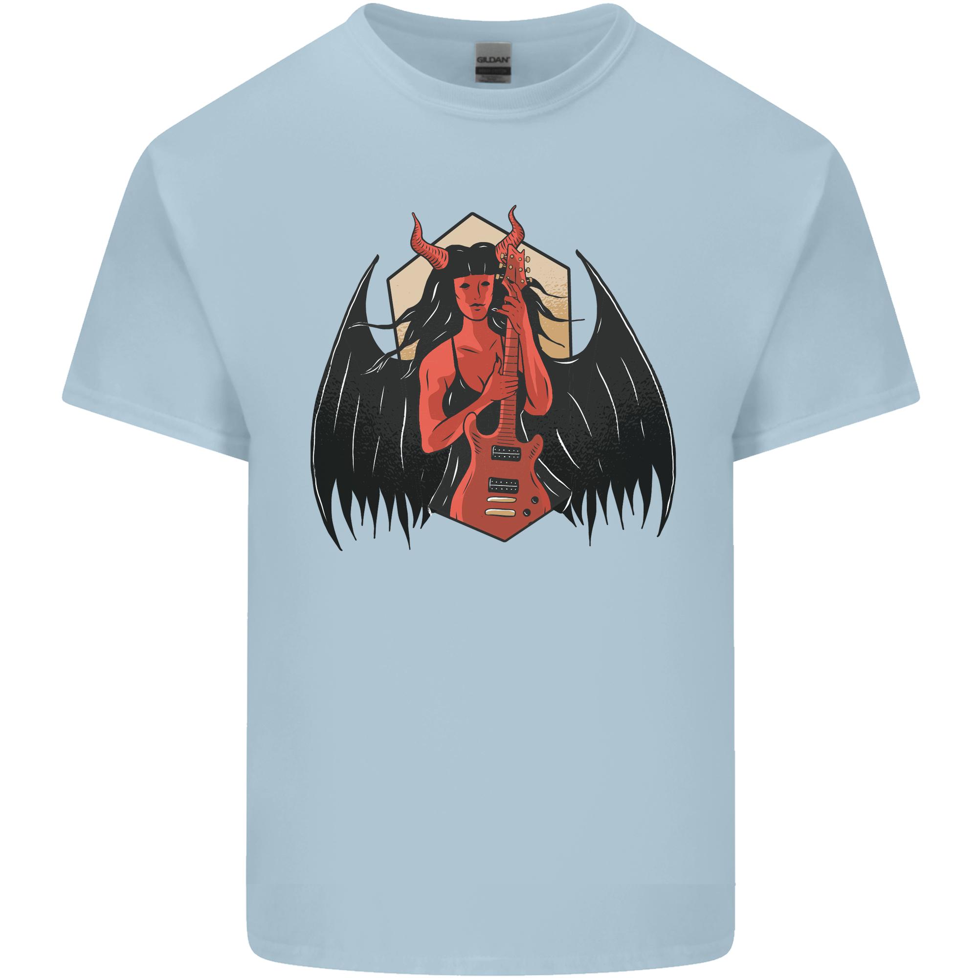Devil Unisex Guitar Death Heavy Metal Rock Unisexs Light Cotton TShirt S