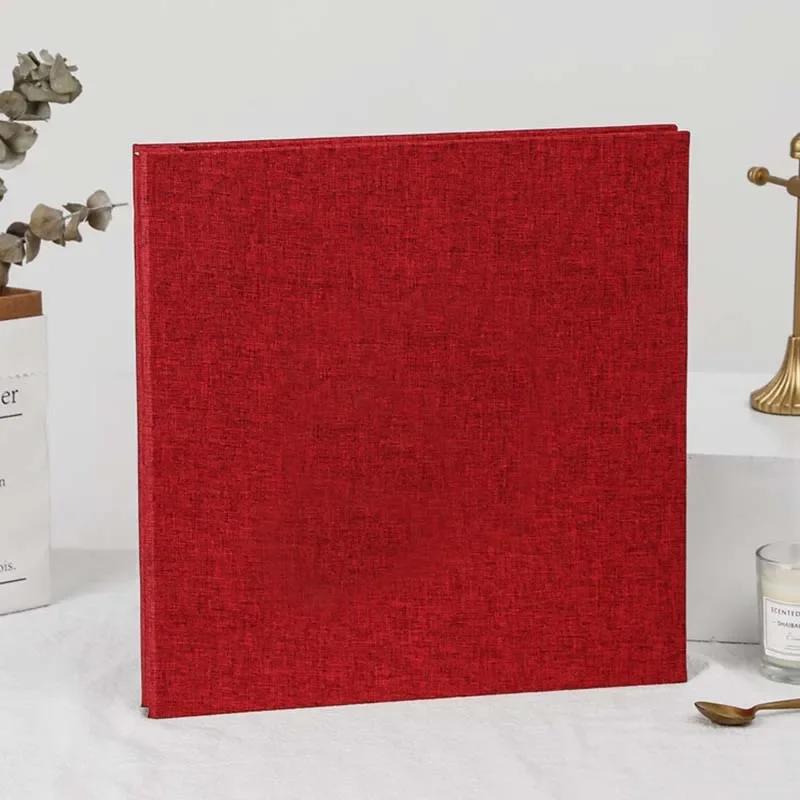 DIY Retro Family Large-capacity Self-adhesive Lamination Simple Linen Photo Album