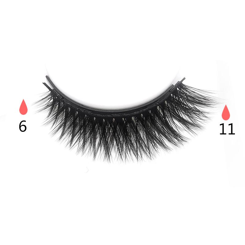 Cross-Border Magnetic Eyeliner Set: 3 Pairs of False Lashes with Adhesive-Free Magnetic Glue