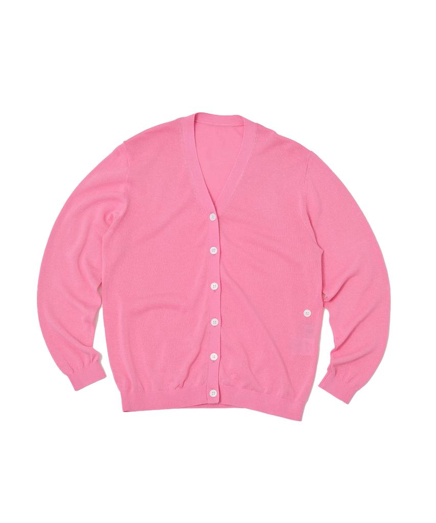 Swayglow Paper Yarn Knit Cardigan_Pink