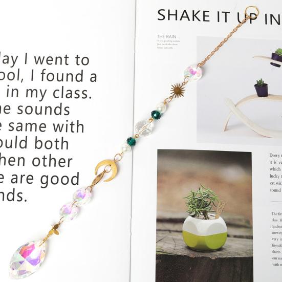 Dekorativní zvonkohra Přívěsek Vitalita Hranoly Poutavé Dobře se odráží Zvětšit Sun Catcher Domácí dekorace