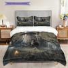 Fantasy Wizard Adventure Set Threepiece Set 1 Duvet Cover 2 Pillowcase Without Core Soft And Comfortable Christmas Birthday Gift
