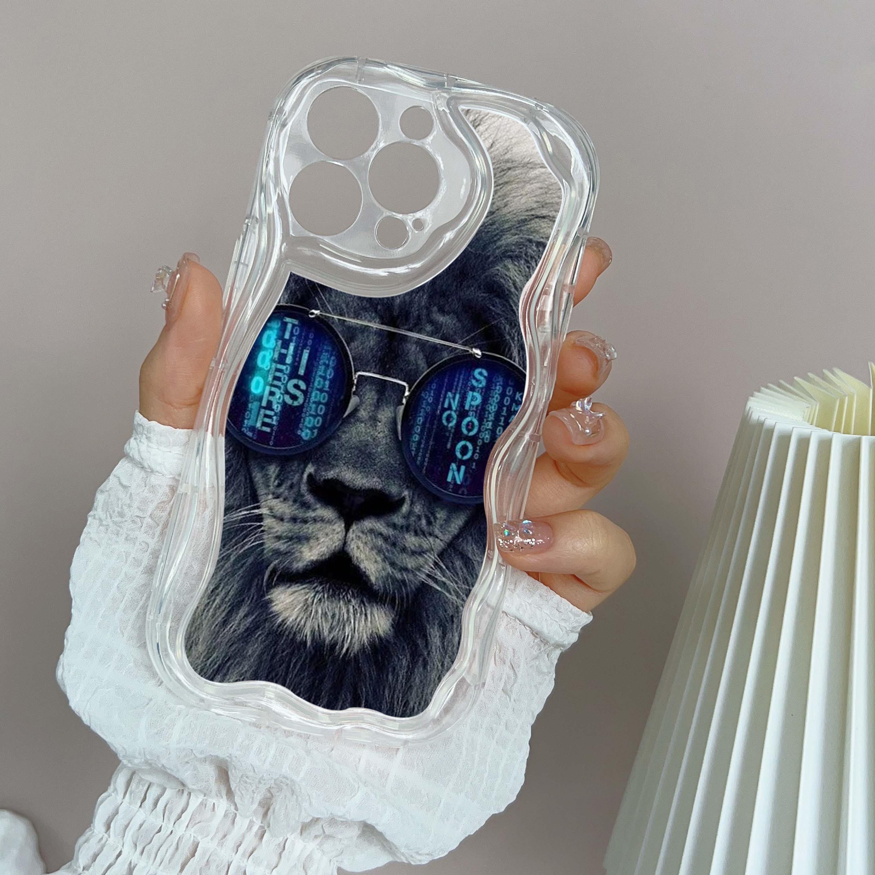 

Ae86 Lion Black Design Art защитные чехлы для телефонов Apple iPhone 16 15 14 13 Pro Max 11 12 mini XR 7 8 6s Plus XS Max SE Wave TPU задняя крышка for iPhone 16 Pro Max