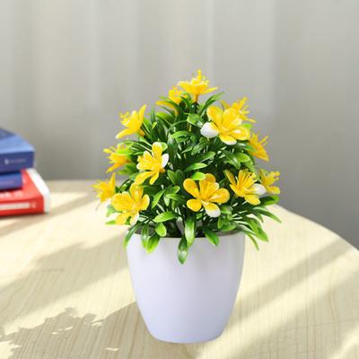 Künstlicher Bonsai mit Blüten Künstliche Topfpflanze Gefälschter Kleiner Baum Ornament für Hochzeit Zuhause Büro Schränke Schreibtischdeko