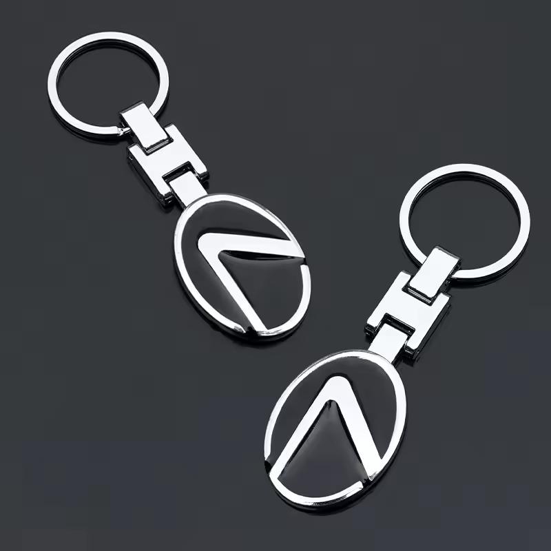 Car Styling Keychain Metal Key Ring Accessories For Lexus UX LS GS NX RX IS350 IS250 LX570 IS200 UX250h LX600 LX470 GX470 NX300 QQ6