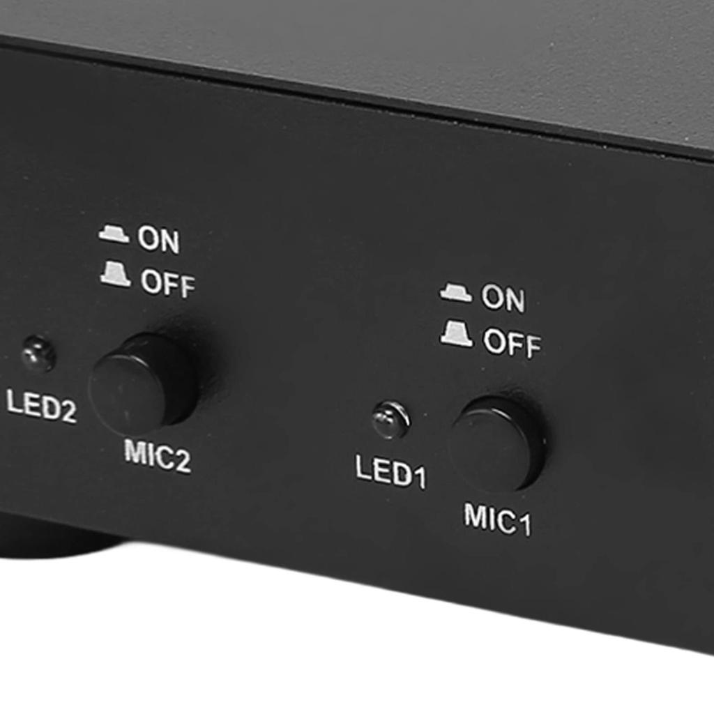 Phantom Power with XLR Cable and 3.5mm Sound Cable, Dual Microphone, 48V Power Supply for Condenser Microphones and Music Recording Equipment, High