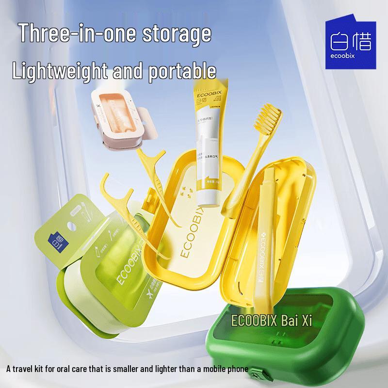 Baixi Portable Peach Flavor Dental Care Travel Set