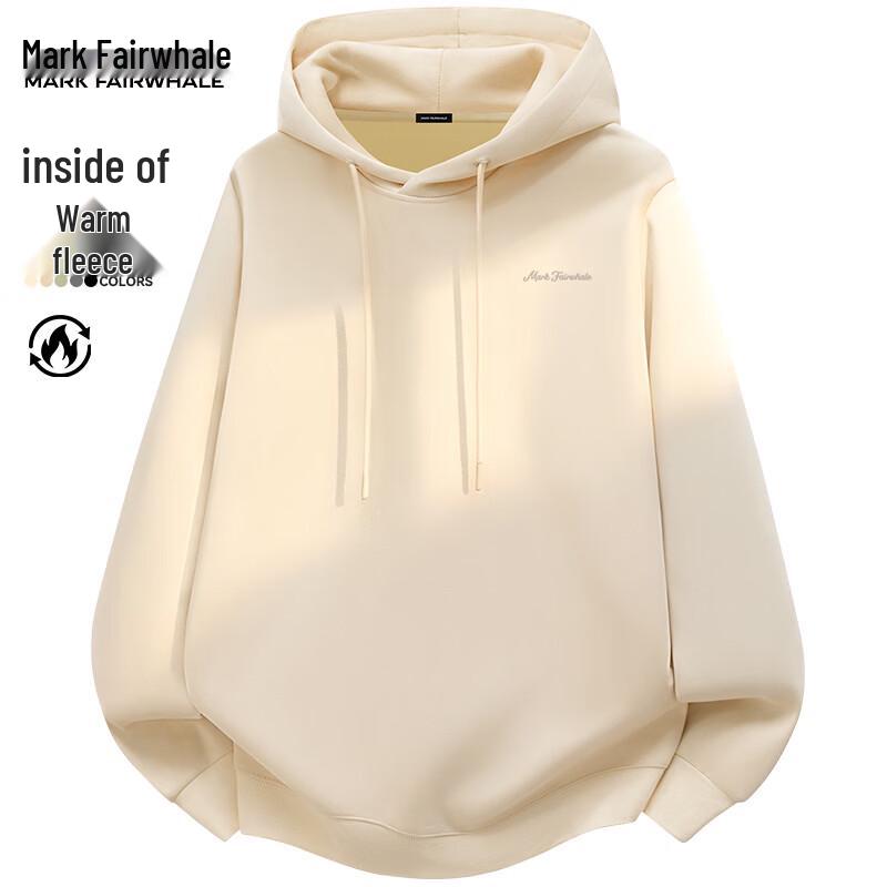 Mark Fairwhale Unisex Fleece Lined American Style Loose Fit Hoodie
