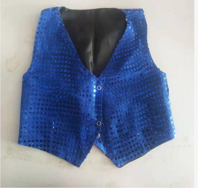 

Детский танцевальный жилет в стиле хип-хоп с пайетками для мальчиков и девочек 110cm