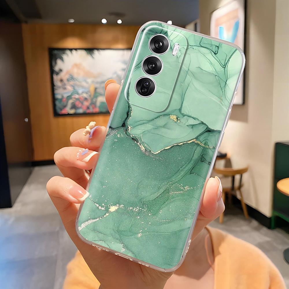 Case For Oppo Reno 12 Pro Case Soft TPU Clear Cover Cute Painted Silicone Cases For Oppo Reno12 12Pro 5G Protection Phone Coque