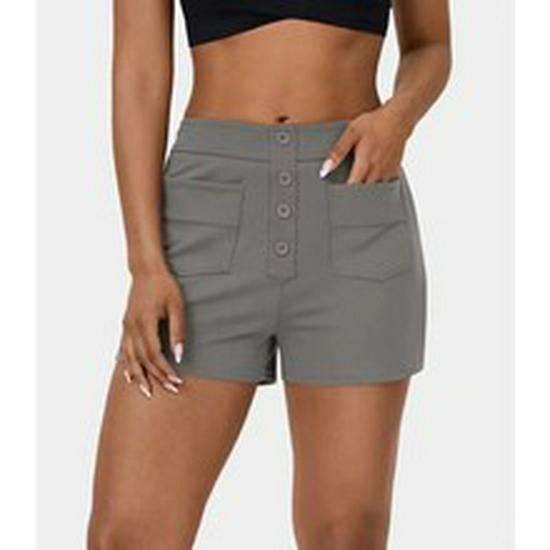 2024 Solid Color V-Neck Irregular Hem Plus Size Casual Set