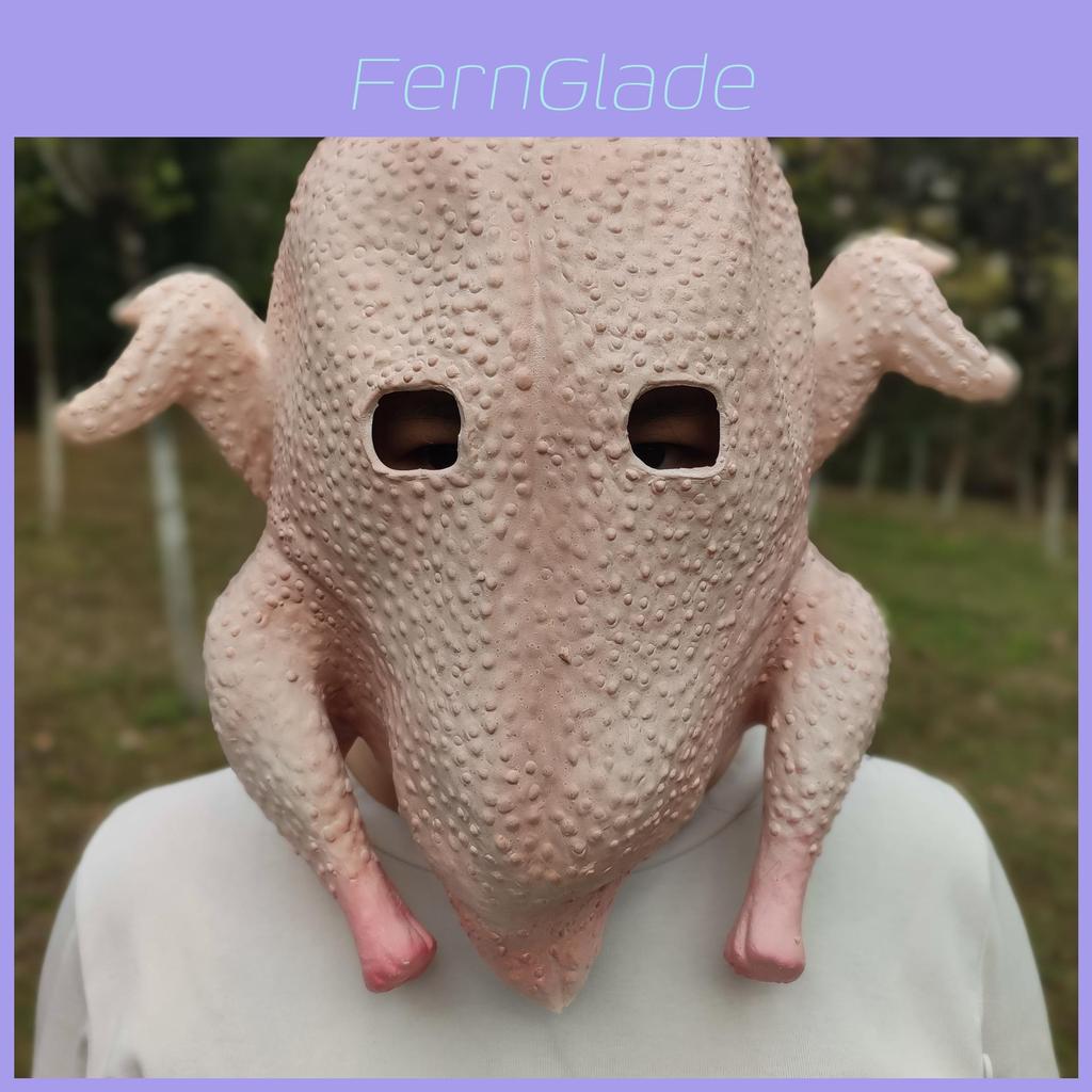 Funny Latex Chicken Mask For Halloween And Party Costumes With Fun