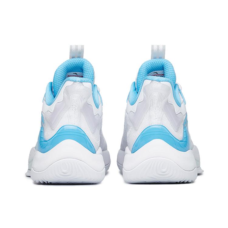 New Anta Mountain 2 Cushioning Anti Slip And Wear Resistant Low Top A Flashedge Basketball Shoes White Blue 112221601-1