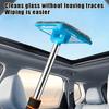 Car Window Cleaning Brush with Removable Microfiber Pad for Car Windshield  Home Office Cleaning