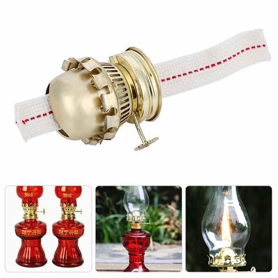 38 Delikli Gaz Lambası Başlığı Eski Moda Metal Regülatör Retro Lamba Başlığı Cam Yağ Lambası Fitil Aksesuarları