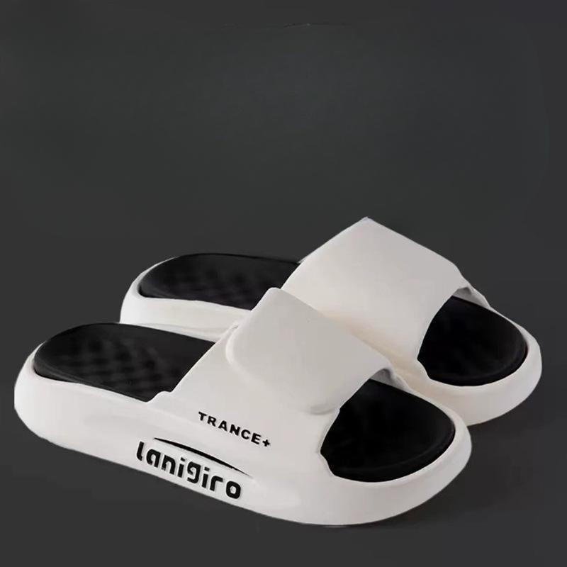 

Шлепанцы для мужчин и пар на лето, красивые, для ношения на улице, на толстой подошве, нескользящие, для ванной в помещении 36-37 белый