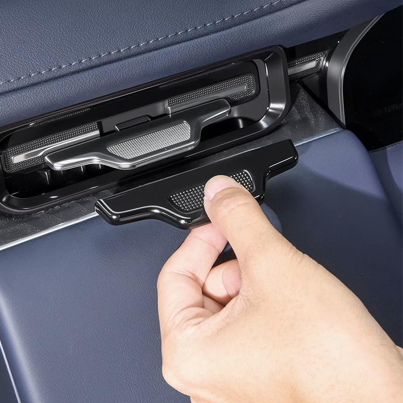 For ZEEKR 9X 2025 2026 Car Front Row Center Left Right B Pillar A/C Air Vent Grille Tab Protector Cover Blackened Accessories