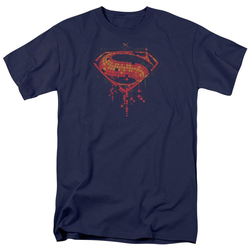 

Batman V Superman Tech Super Logo Mens T Shirt Navy Officially Licensed XL