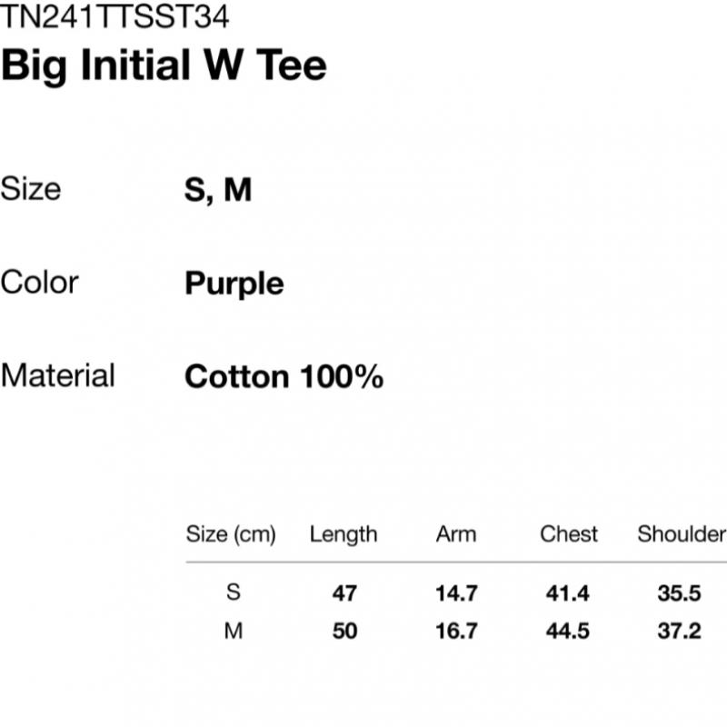 ThIs Is Never That Big Initial W Tee Purple