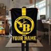 1PC Custom Name BSC Young Boys Patterned Flannel Blanket Suitable For All Seasons for Home Decor Warmth and Comfort Gifts Holiday Present