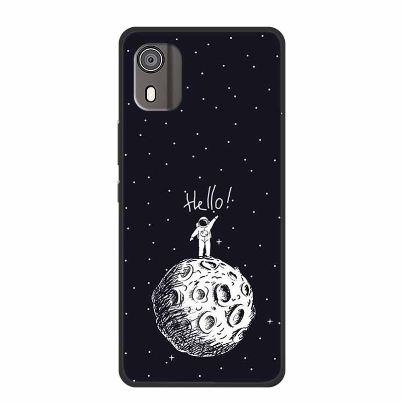 Case For Nokia C02 Luxury Soft Silicone TPU Black Phone Cover for Nokia C02 C 02 NokiaC02 Funda Lovely Shockproof Bumper Coque