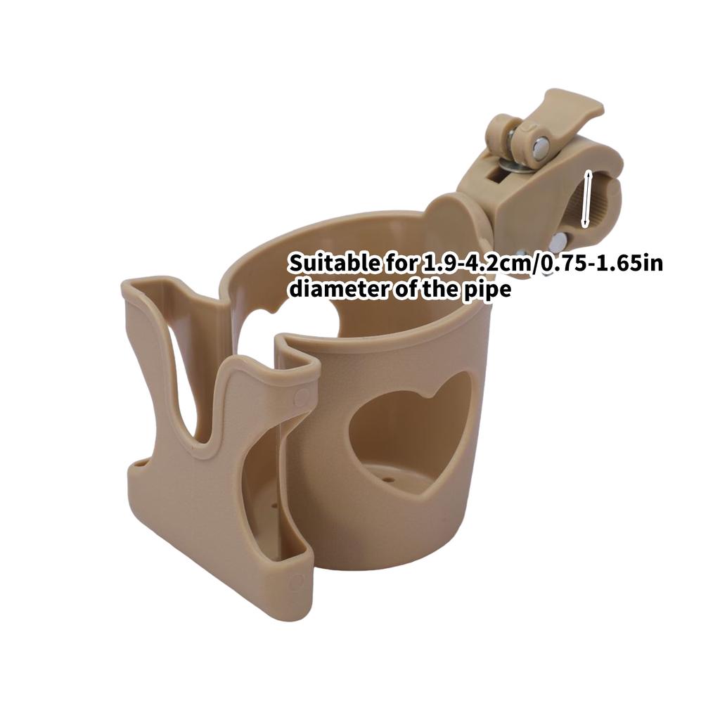 Multifunctional Baby Strollers Accessory Water Cup Holder Easy Mount Phone Stand Bracket for Easy Shopping and Walking