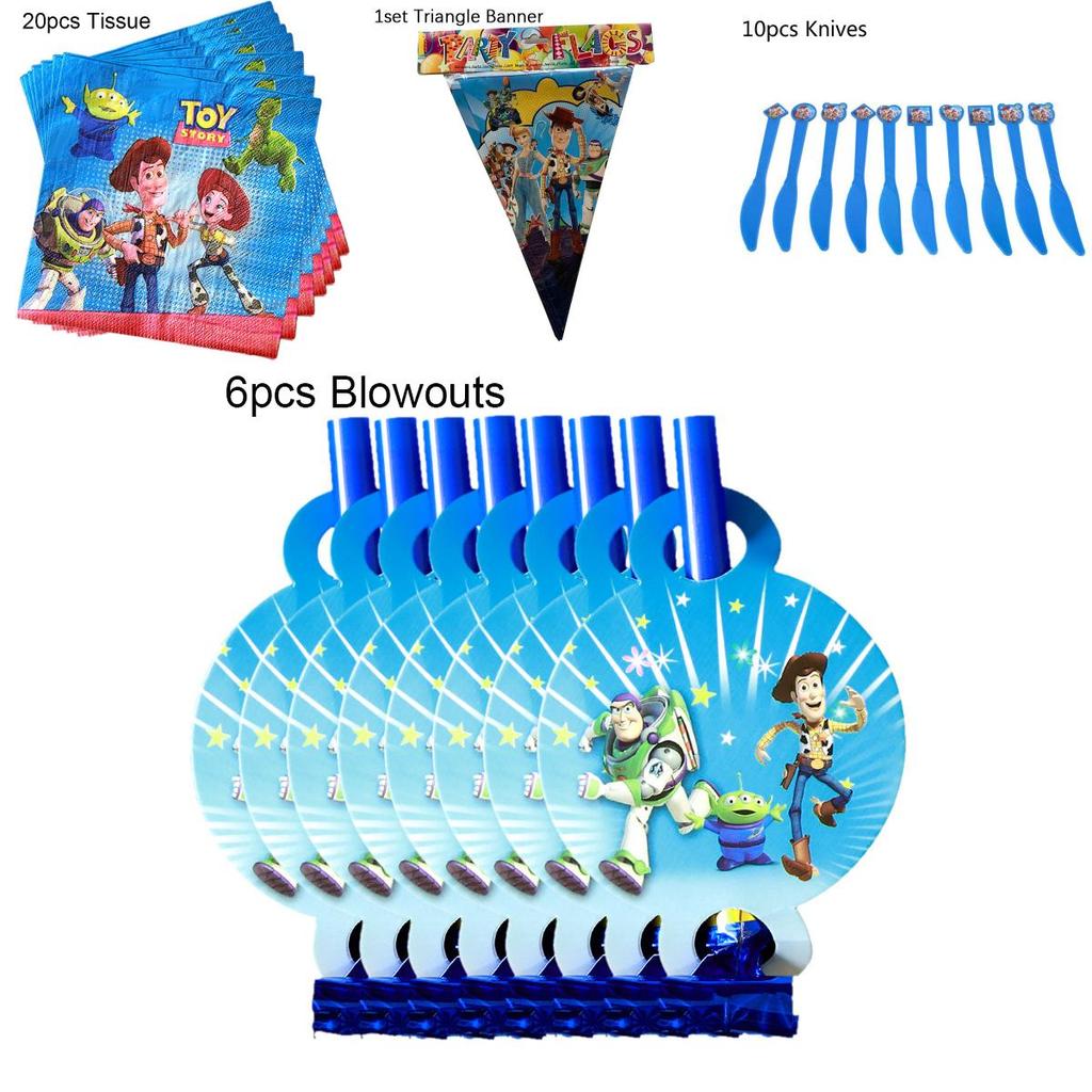 Toy Story Buzz Woody Bo Peep Birthday Party Supplies Featuring Colorful Plates Cups And Banners For Ultimate Celebration