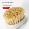 Long-Handle Natural Coconut Palm Pot Brush for Non-Stick Dishwashing.