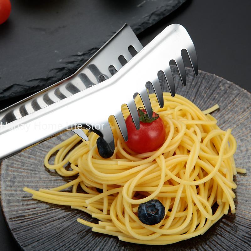 

Щипцы для спагетти, зажим для пасты, держатель для еды, зажим для лапши из нержавеющей стали, расческа для еды, кухонная утварь, западный ресторан, кухонный инструмент