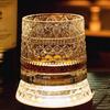 Rotating Whiskey Glass 360 Degree Spinning Lead-Free Tumbler for Bourbon 260ml Swirl Whiskey Glass Unique Gift for Men