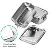 Bento Box Stainless Steel Lunch Box Lunch Containers Leakproof Metal Lunch Containers For Kids Adults 1200ml BPA Free