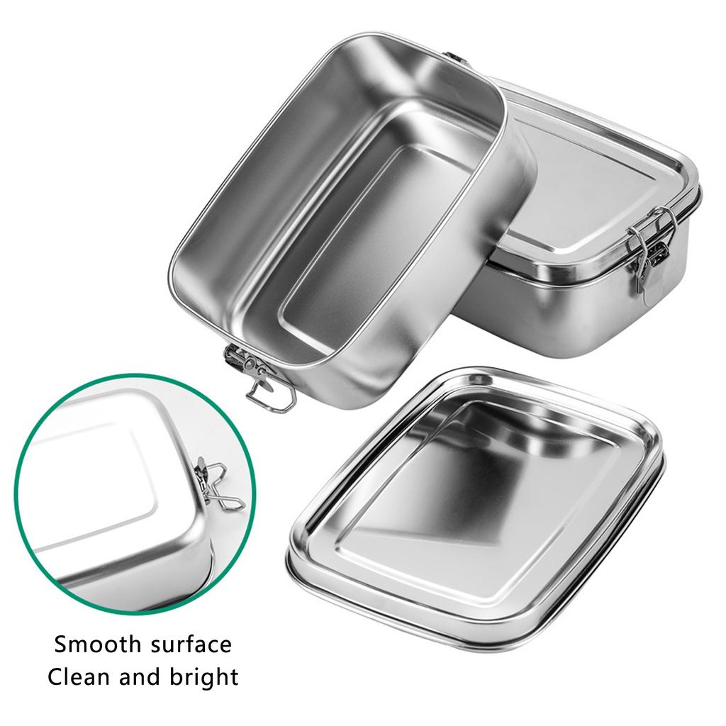 Bento Box Stainless Steel Lunch Box Lunch Containers Leakproof Metal Lunch Containers For Kids Adults 1200ml BPA Free