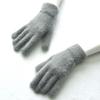 Luvas de Inverno Grossas de Pelúcia Quentes para Homens e Mulheres Estudantes Novas de Cor Sólida Luvas de Tricô de Veludo Mínk Luvas para Ciclismo ao Ar Livre Esqui