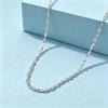 New Style Silver Water Ripple Collarbone Chain New Chinese Style Simple Thin Chain Women Necklace Single Chain Daily Wear Accessory