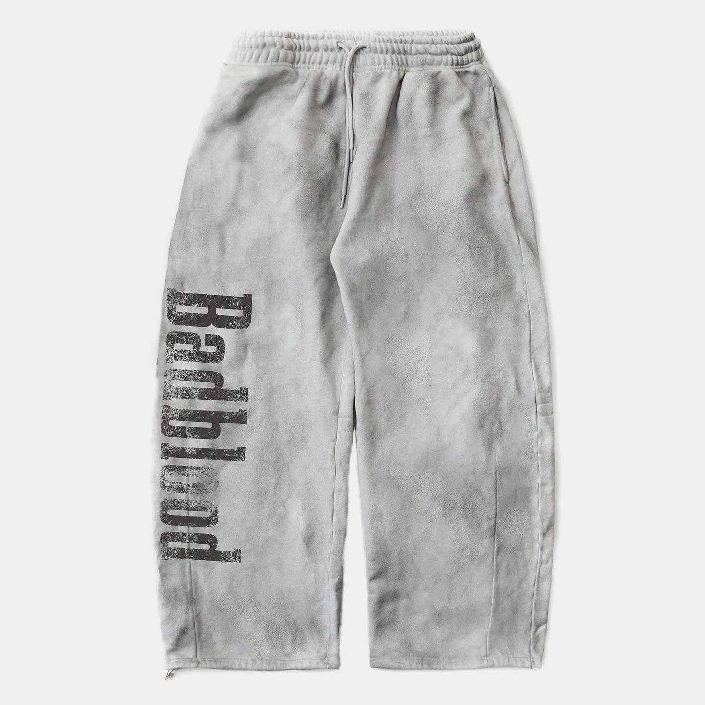 Korean Badblood BCAC Series Women s Retro Casual Washed Distressed Loose Sports Pants Medium